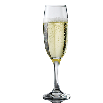 Champagneglas med gravering